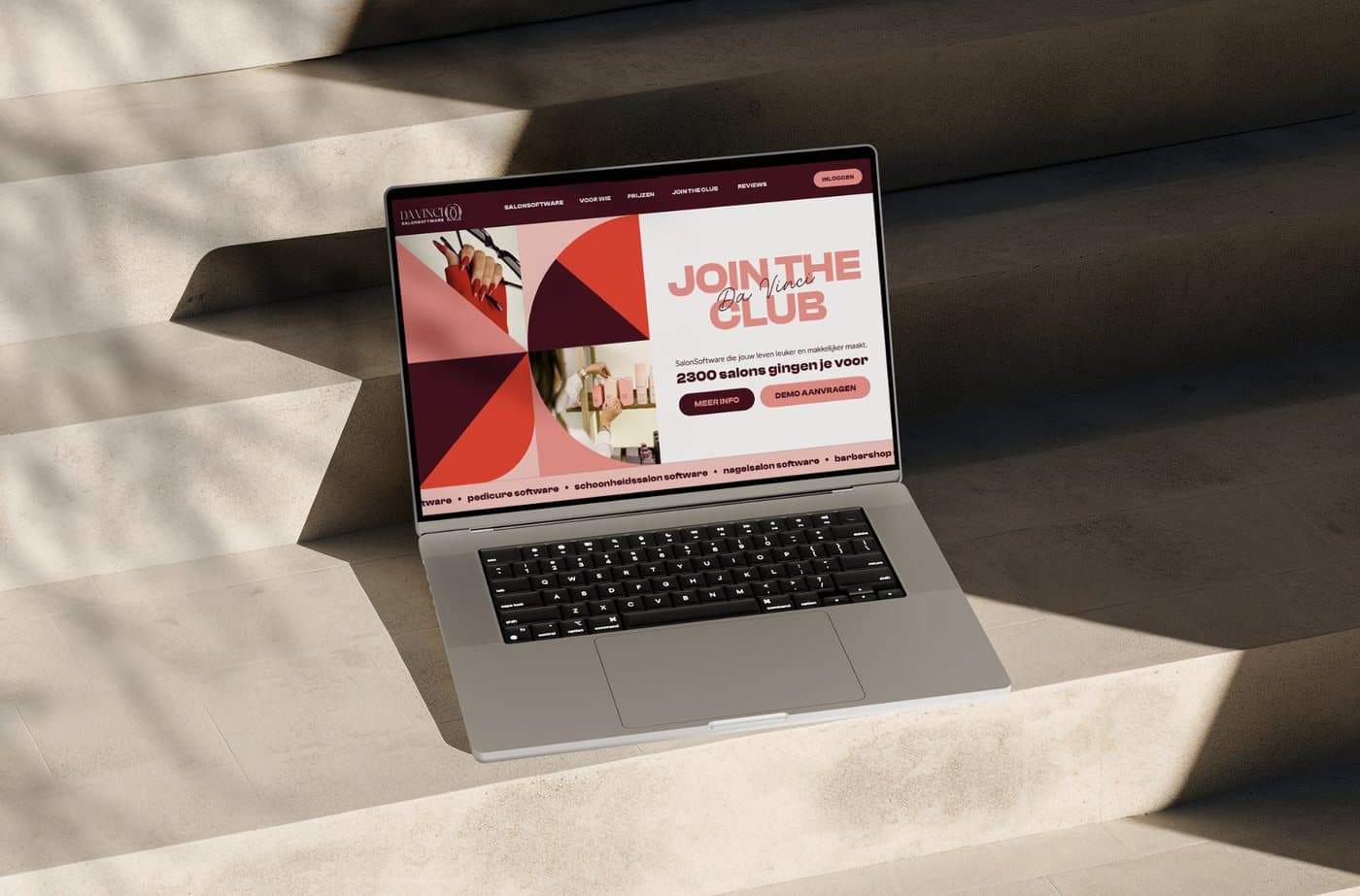 Da Vinci Salonsoftware: Van flyers uitdelen naar software shoppen in een roze winkelmandje